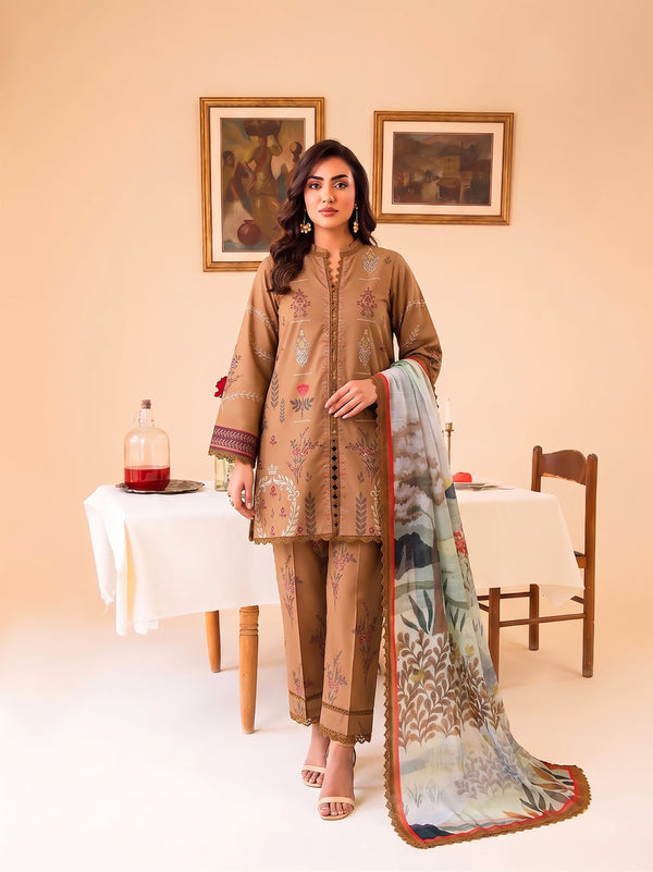Faiza Faisal | FNF Printed Lawn | DUNE AURA by Faiza Faisal - Designer Dress  - Type : Ladies Clothes - Available at Libayah - 100% Original 