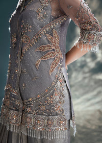 Jeem | Celestial Luxe Formals | DUSTY GREY by Jeem - Designer Dress  - Type : Ladies Clothes - Available at Libayah - 100% Original 