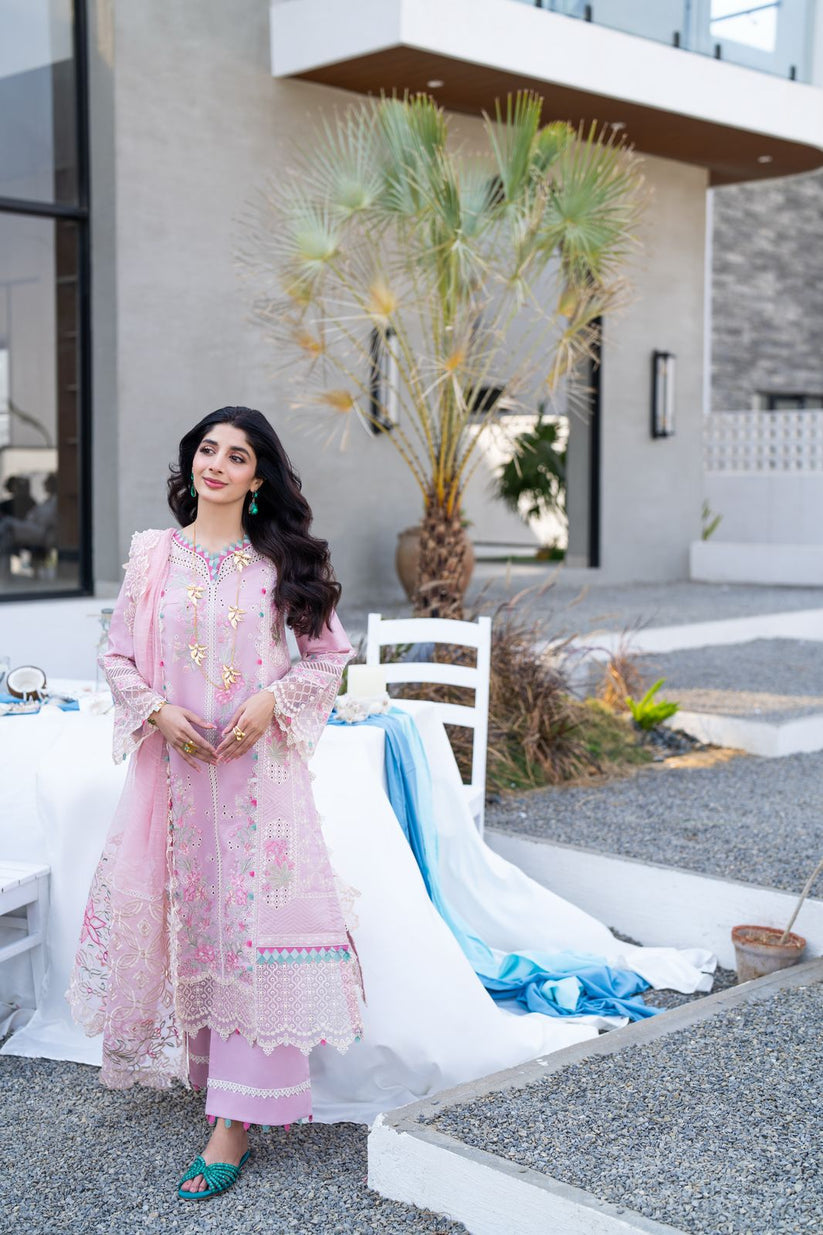 Aabyaan | Saagar Luxury Lawn 25 | RAQS (AS-02) by Aabyaan - Designer Dress - Type: Ladies Clothes - Available at Libayah - 100% Original