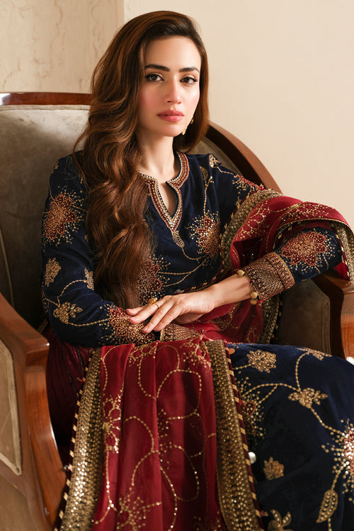 Jazmin | Velvet Edit 24 | VF-2040 by Jazmin - Designer Dress - Type: Ladies Clothes - Available at Libayah - 100% Original