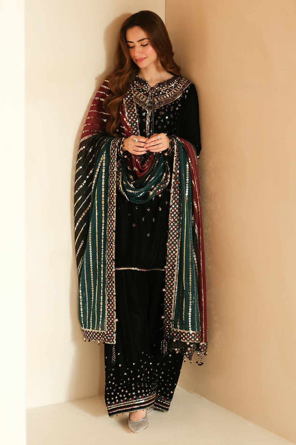 Jazmin | Velvet Edit 24 | Velvet Formal VF-2037 by Jazmin - Designer Dress - Type: Formal - Available at Libayah - 100% Original