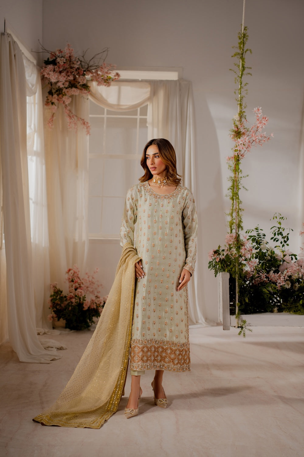 Vintage | Shehnayi Formals | Rashmeet by Vintage - Designer Dress  - Type : Ladies Clothes - Available at Libayah - 100% Original 