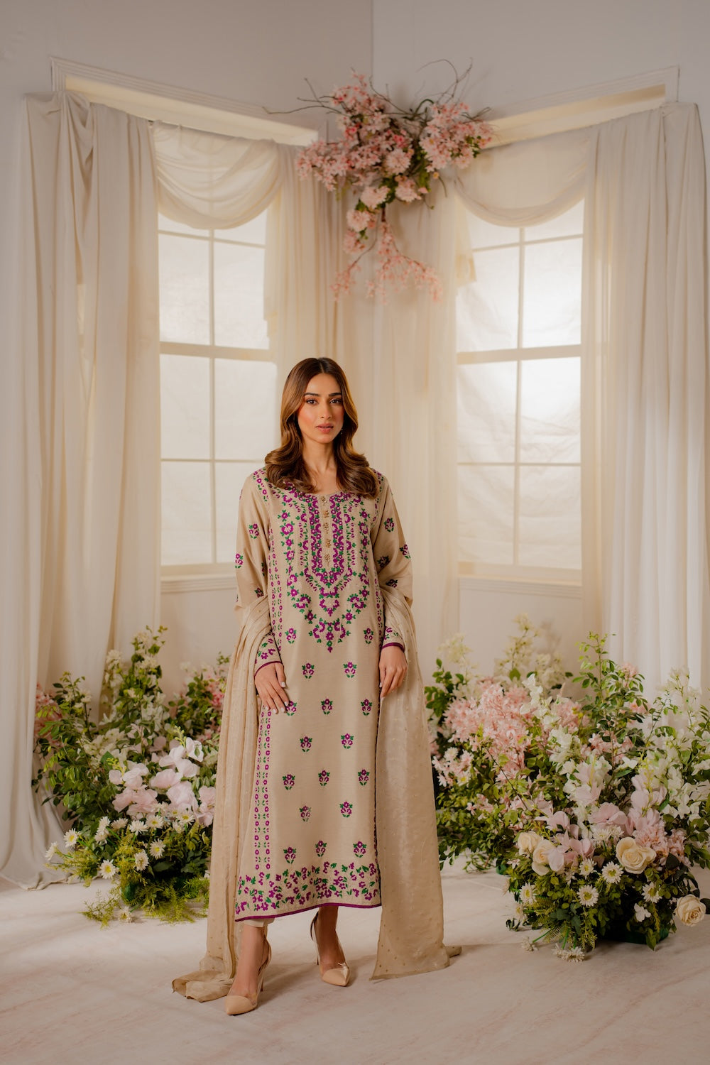Vintage | Sohani Luxe | Mehrunisa by Vintage - Designer Dress  - Type : Ladies Clothes - Available at Libayah - 100% Original 