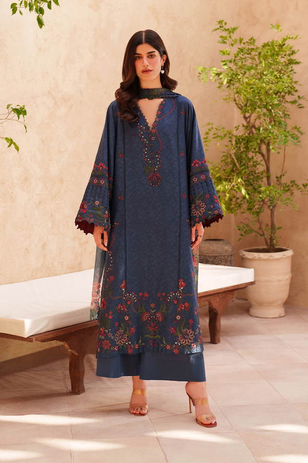 Iznik | Eid lawn | EL-01 Embroidered Lawn by Iznik - Designer Dress  - Type : Ladies Clothes - Available at Libayah - 100% Original 
