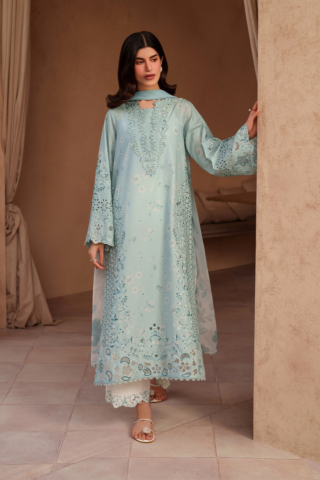 Iznik | Eid lawn | EL-05 Embroidered Lawn by Iznik - Designer Dress  - Type : Ladies Clothes - Available at Libayah - 100% Original 