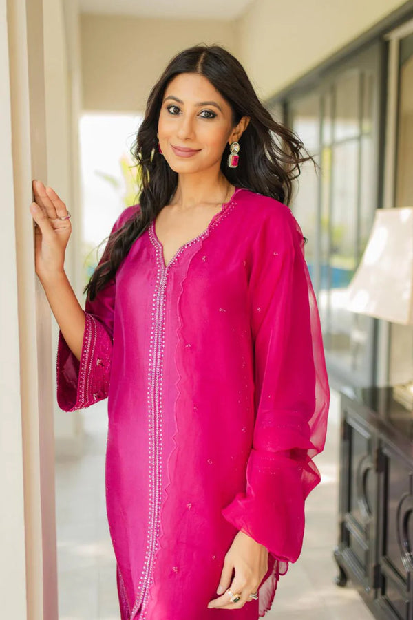 Jeem | Luxury Pret | ELSA PINK by Jeem - Designer Dress - Type: Ladies Clothes - Available at Libayah - 100% Original