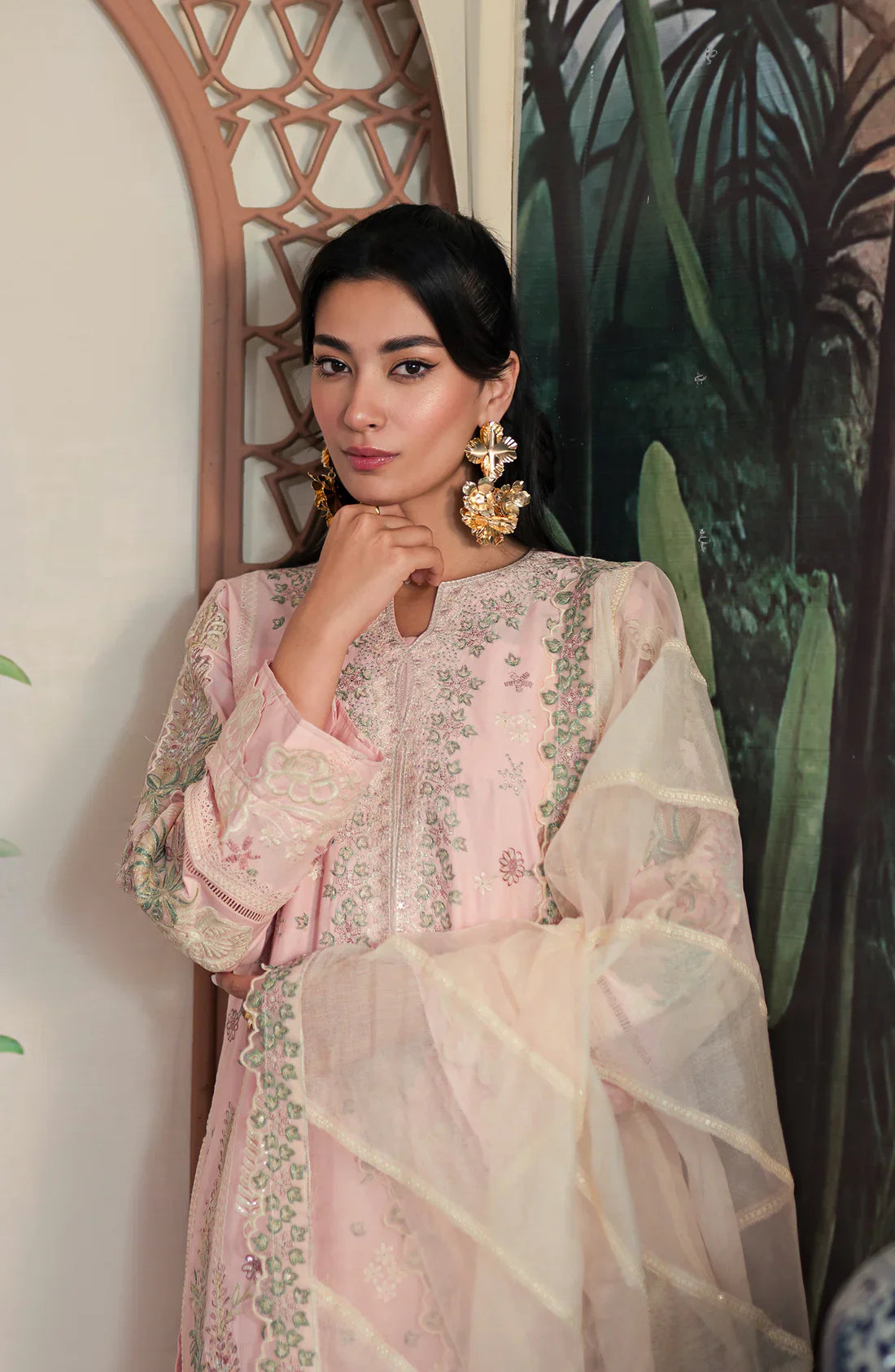 Emaan Adeel | Ayra Luxury Lawn 24 | AR-01 by Emaan Adeel - Designer Dress - Type: Ladies Clothes - Available at Libayah - 100% Original