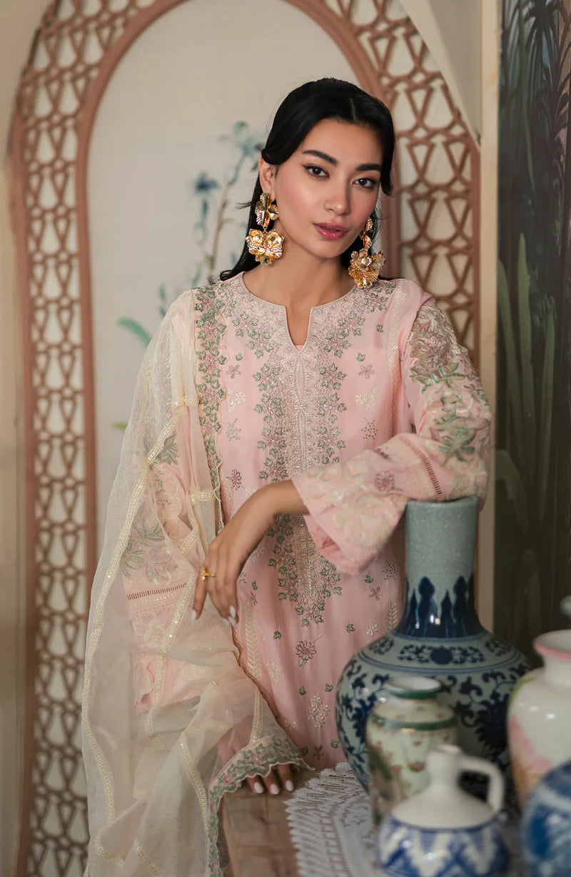 Emaan Adeel | Ayra Luxury Lawn 24 | AR-01 by Emaan Adeel - Designer Dress - Type: Ladies Clothes - Available at Libayah - 100% Original