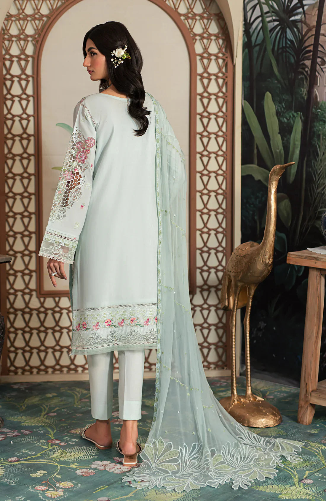 Emaan Adeel | Ayra Luxury Lawn 24 | AR-07 by Emaan Adeel - Designer Dress - Type: Ladies Clothes - Available at Libayah - 100% Original