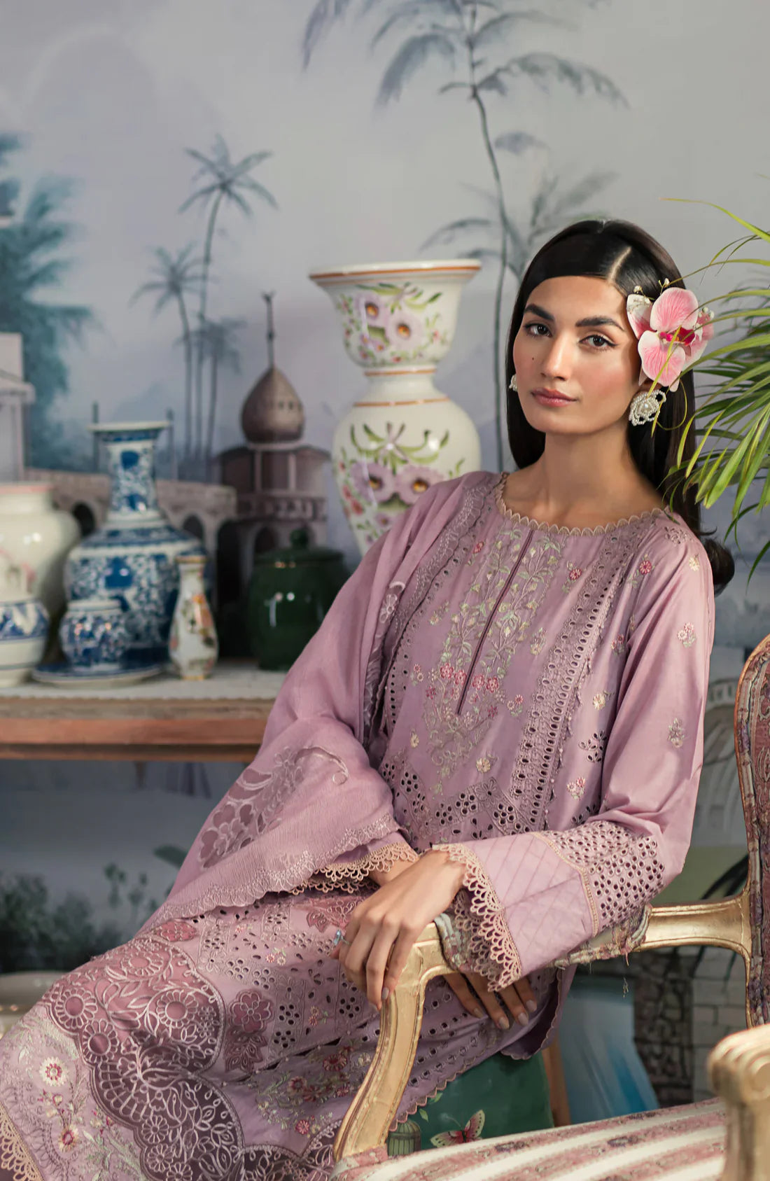 Emaan Adeel | Ayra Luxury Lawn 24 | AR-03 by Emaan Adeel - Designer Dress - Type: Ladies Clothes - Available at Libayah - 100% Original