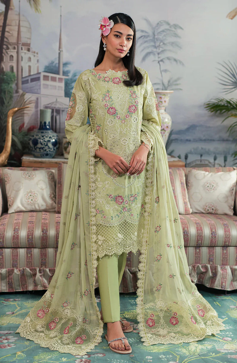 Emaan Adeel | Ayra Luxury Lawn 24 | AR-02 by Emaan Adeel - Designer Dress - Type: Ladies Clothes - Available at Libayah - 100% Original