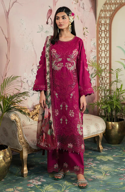 Emaan Adeel | Ayra Luxury Lawn 24 | AR-04 by Emaan Adeel - Designer Dress - Type: Ladies Clothes - Available at Libayah - 100% Original
