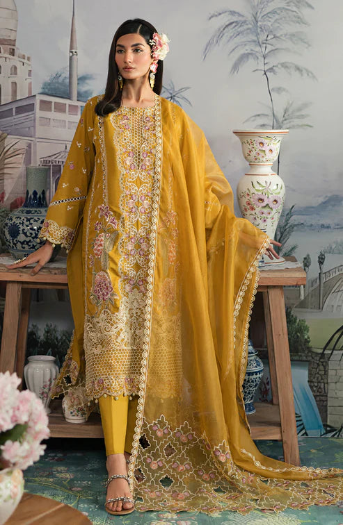 Emaan Adeel | Ayra Luxury Lawn 24 | AR-06 by Emaan Adeel - Designer Dress - Type: Ladies Clothes - Available at Libayah - 100% Original