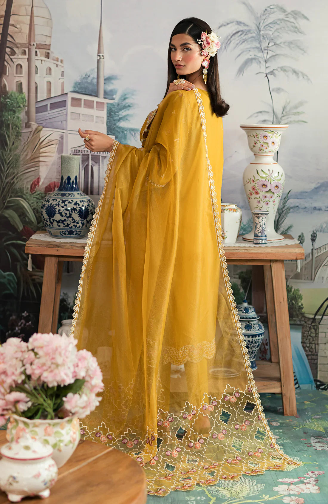 Emaan Adeel | Ayra Luxury Lawn 24 | AR-06 by Emaan Adeel - Designer Dress - Type: Ladies Clothes - Available at Libayah - 100% Original