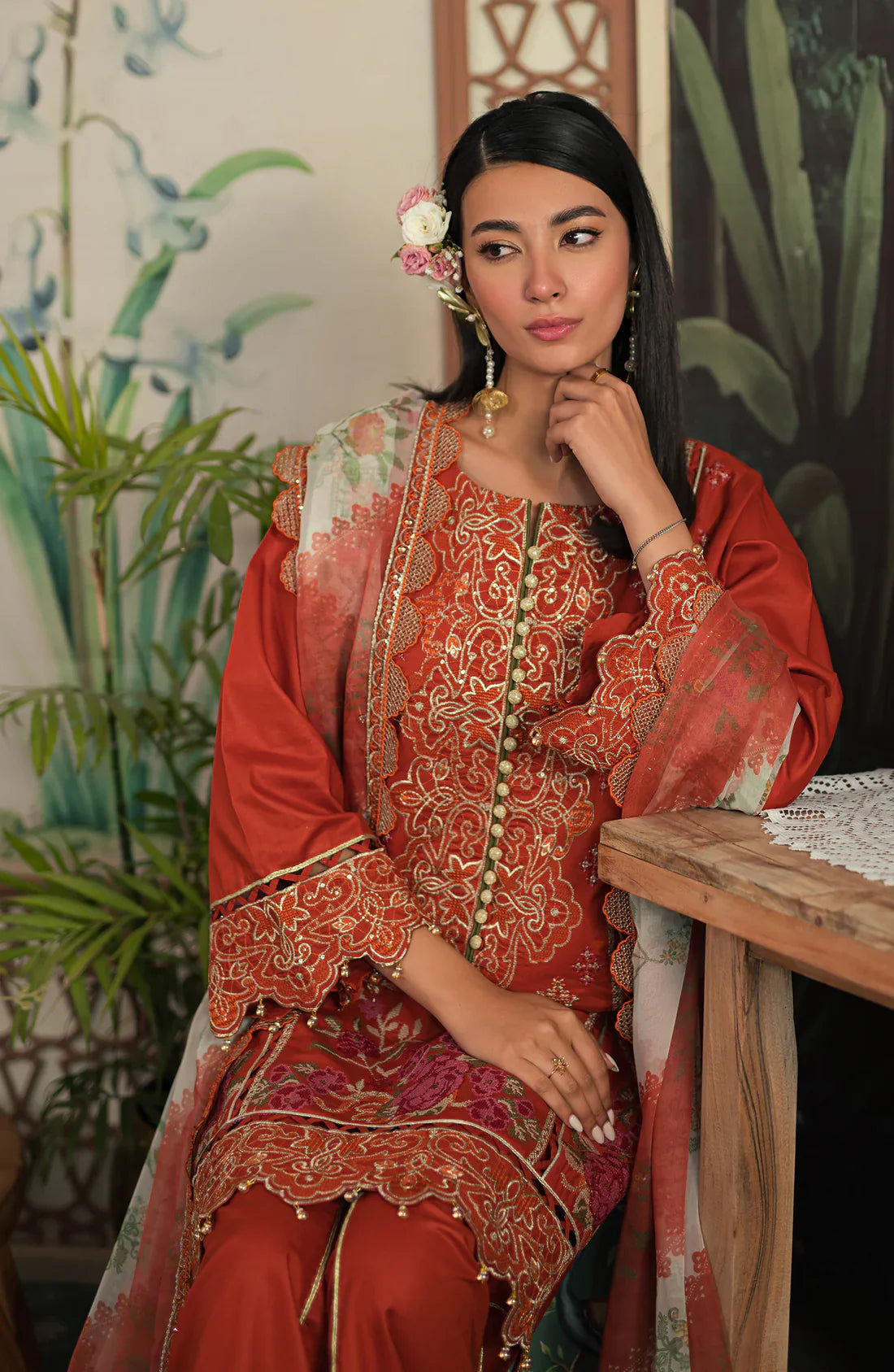 Emaan Adeel | Ayra Luxury Lawn 24 | by Emaan Adeel - Designer Dress - Type: Ladies Clothes - Available at Libayah - 100% Original