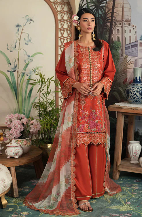 Emaan Adeel | Ayra Luxury Lawn 24 | by Emaan Adeel - Designer Dress - Type: Ladies Clothes - Available at Libayah - 100% Original