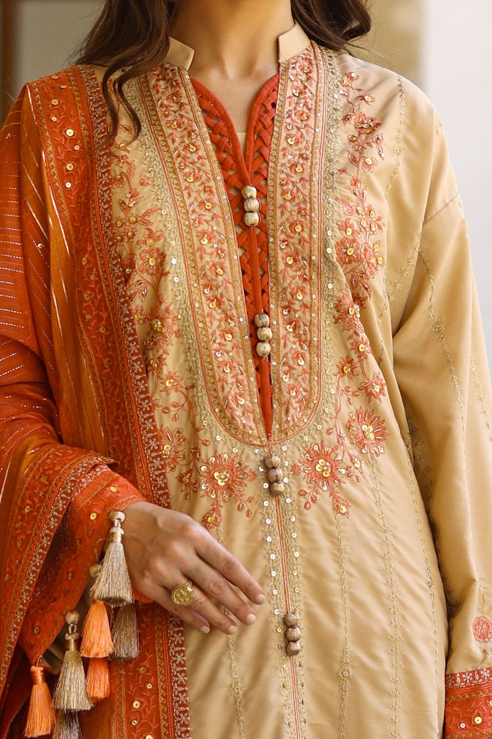 Gul Ahmed | Festive Eid 25 | FE-52002 by Gul Ahmed - Designer Dress - Type: Ladies Clothes - Available at Libayah - 100% Original