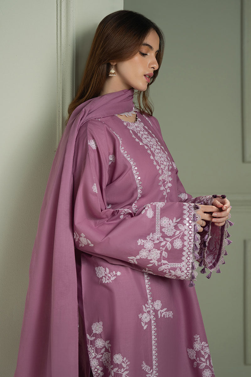 Mahnur | Twilight Luxury Lawn 25 | ORCHID GLAZE by Cross Stitch - Designer Dress - Type: Ladies Clothes - Available at Libayah - 100% Original