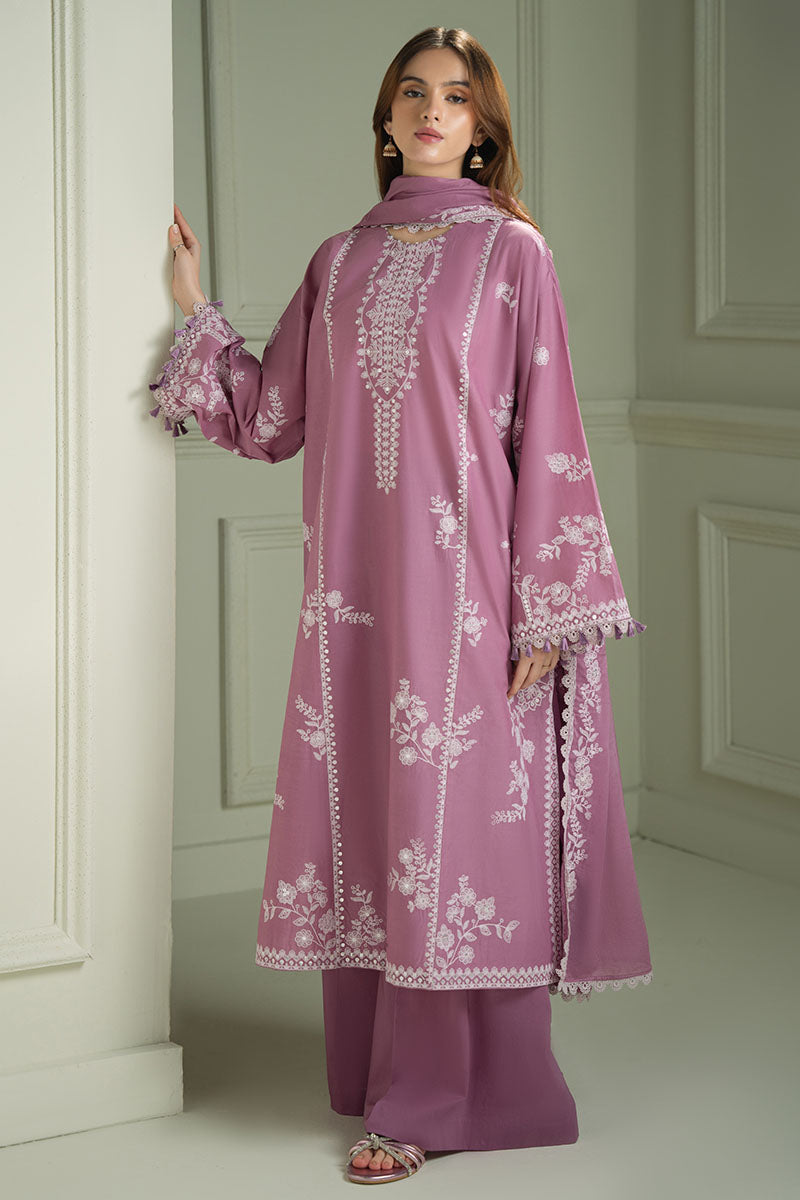Mahnur | Twilight Luxury Lawn 25 | ORCHID GLAZE by Cross Stitch - Designer Dress - Type: Ladies Clothes - Available at Libayah - 100% Original
