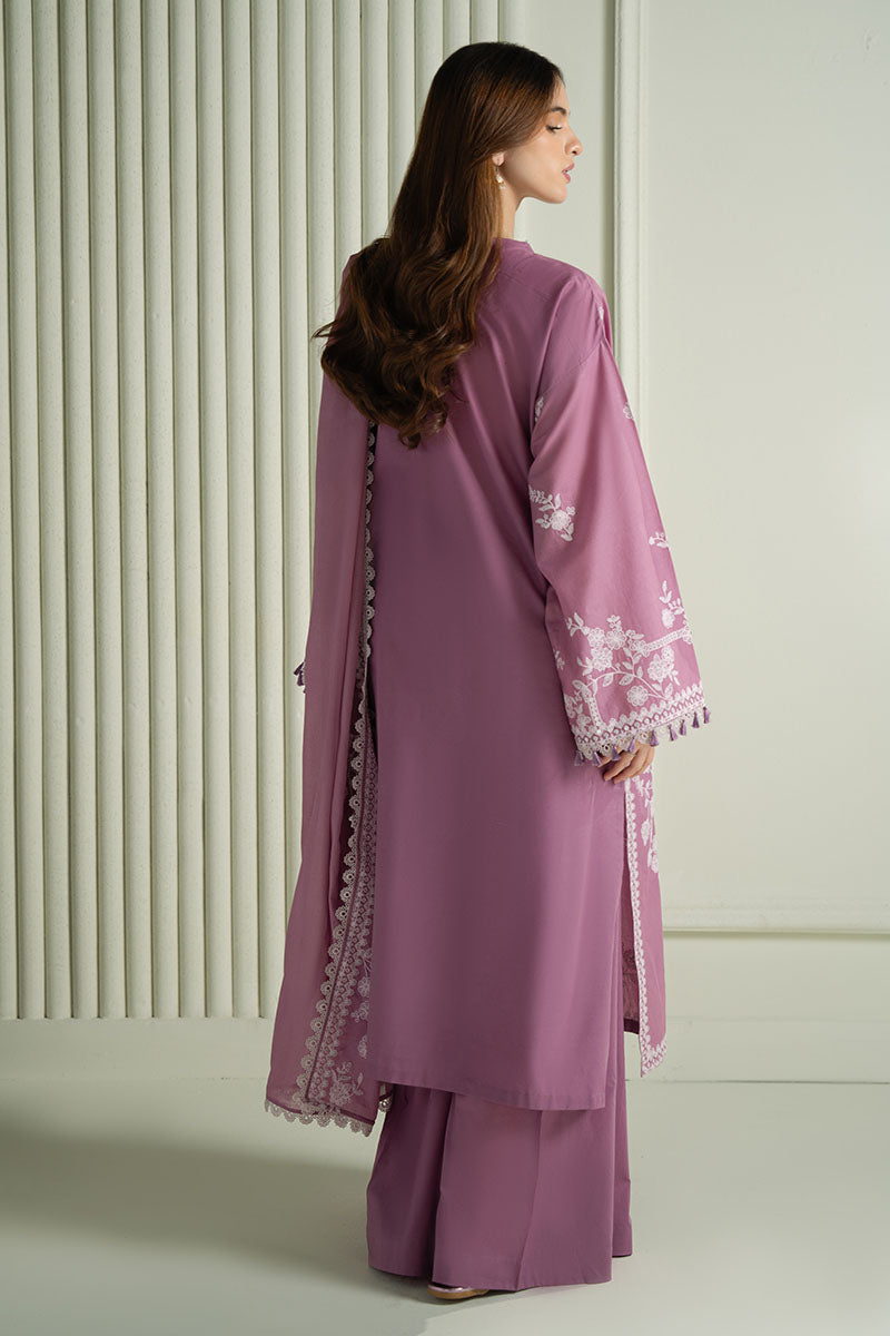 Mahnur | Twilight Luxury Lawn 25 | ORCHID GLAZE by Cross Stitch - Designer Dress - Type: Ladies Clothes - Available at Libayah - 100% Original