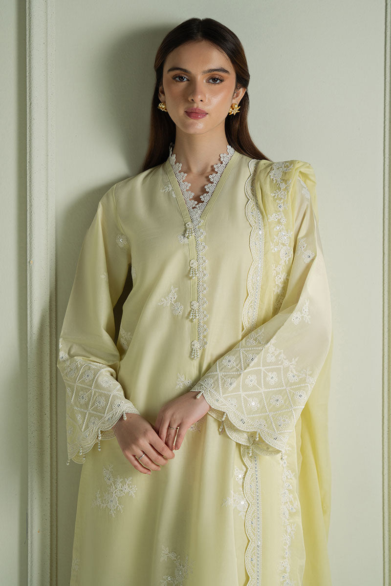 Mahnur | Twilight Luxury Lawn 25 | MISTY HAZE by Cross Stitch - Designer Dress - Type: Ladies Clothes - Available at Libayah - 100% Original