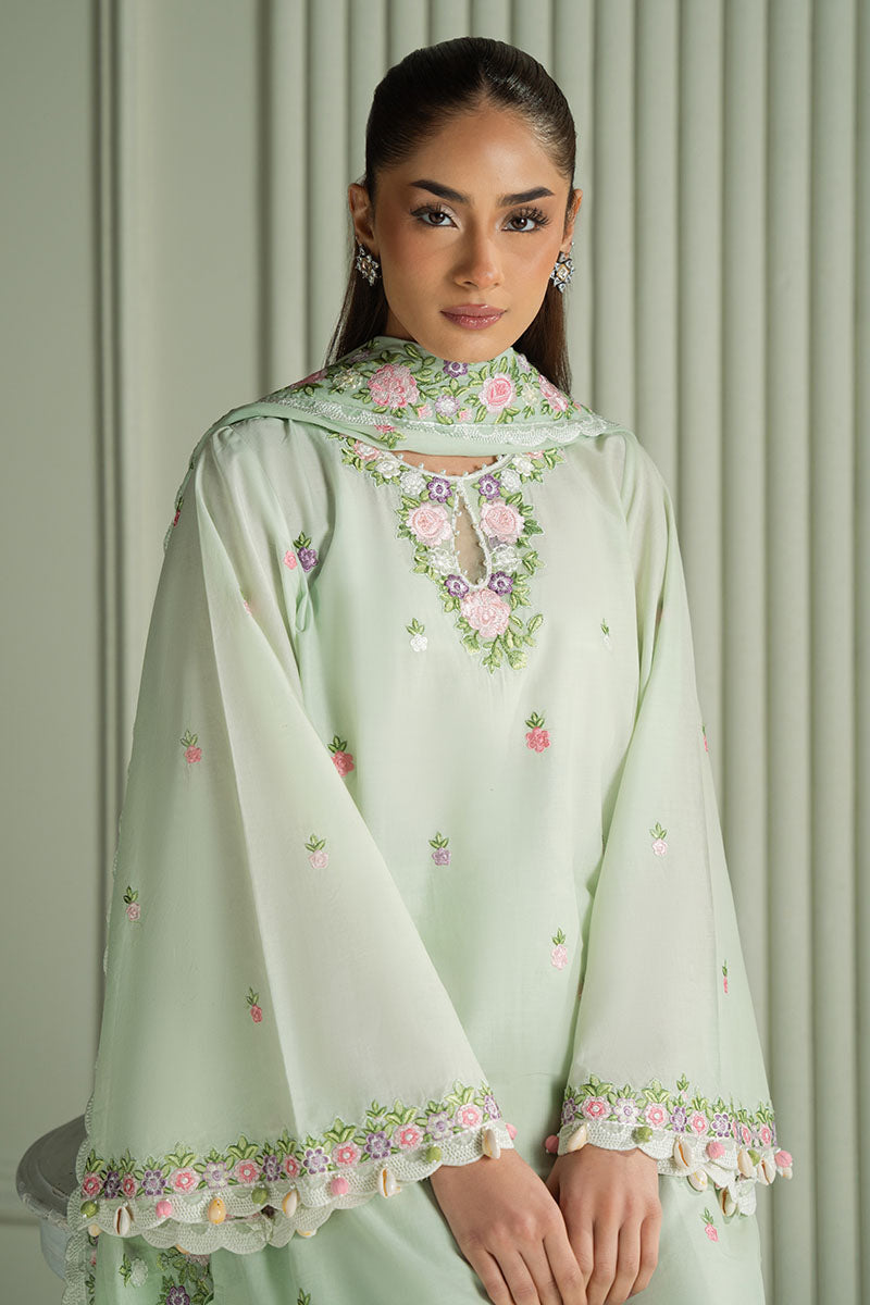 Mahnur | Twilight Luxury Lawn 25 | VERDENT BLOOM by Cross Stitch - Designer Dress - Type: Ladies Clothes - Available at Libayah - 100% Original