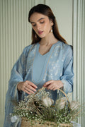 Mahnur | Twilight Luxury Lawn 25 | LAVENDER BLUE by Cross Stitch - Designer Dress - Type: Ladies Clothes - Available at Libayah - 100% Original