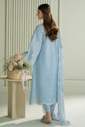 Mahnur | Twilight Luxury Lawn 25 | LAVENDER BLUE by Cross Stitch - Designer Dress - Type: Ladies Clothes - Available at Libayah - 100% Original