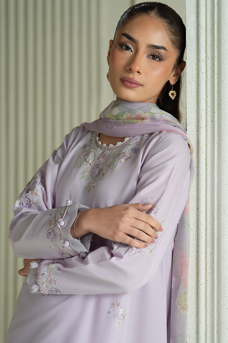 Mahnur | Twilight Luxury Lawn 25 | VIOLET VEIL by Cross Stitch - Designer Dress - Type: Ladies Clothes - Available at Libayah - 100% Original