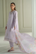 Mahnur | Twilight Luxury Lawn 25 | VIOLET VEIL by Cross Stitch - Designer Dress - Type: Ladies Clothes - Available at Libayah - 100% Original