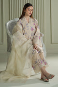 Mahnur | Twilight Luxury Lawn 25 | BLOOMING SAND by Cross Stitch - Designer Dress - Type: Ladies Clothes - Available at Libayah - 100% Original