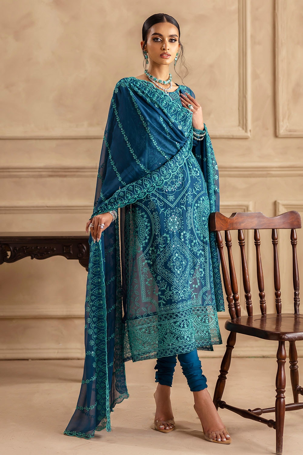 Gul Ahmed | Festive Eid 25 | LE-52004 by Gul Ahmed - Designer Dress - Type: Ladies Clothes - Available at Libayah - 100% Original