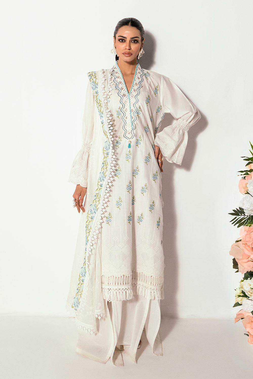 Gul Ahmed | Gul Nilofer 25 | DN-52032 by Gul Ahmed - Designer Dress - Type: Ladies Clothes - Available at Libayah - 100% Original