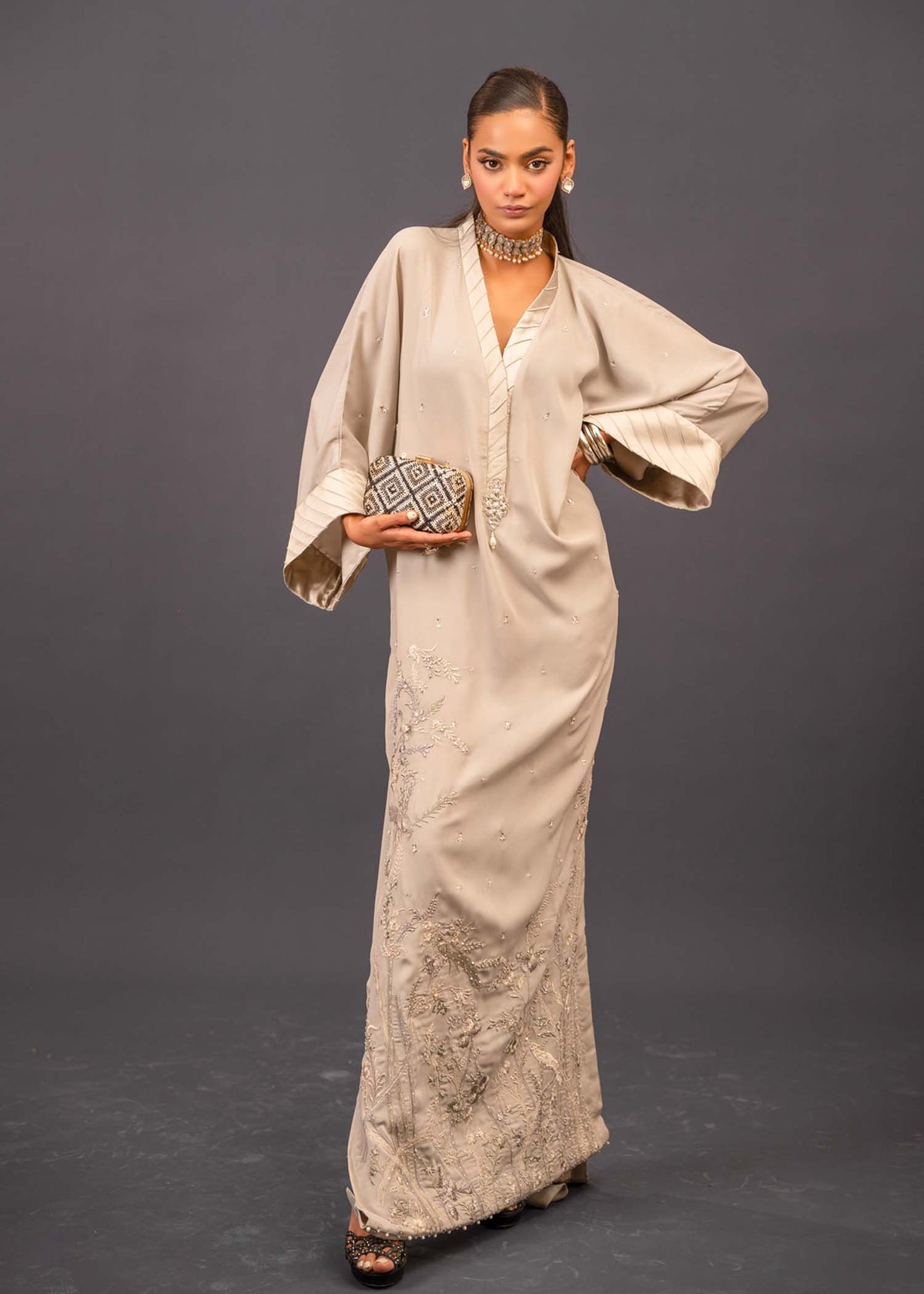 Mahgul | Emerald Hill Formals | Paradise Pearl by Mahgul - Designer Dress - Type: Ladies Clothes - Available at Libayah - 100% Original