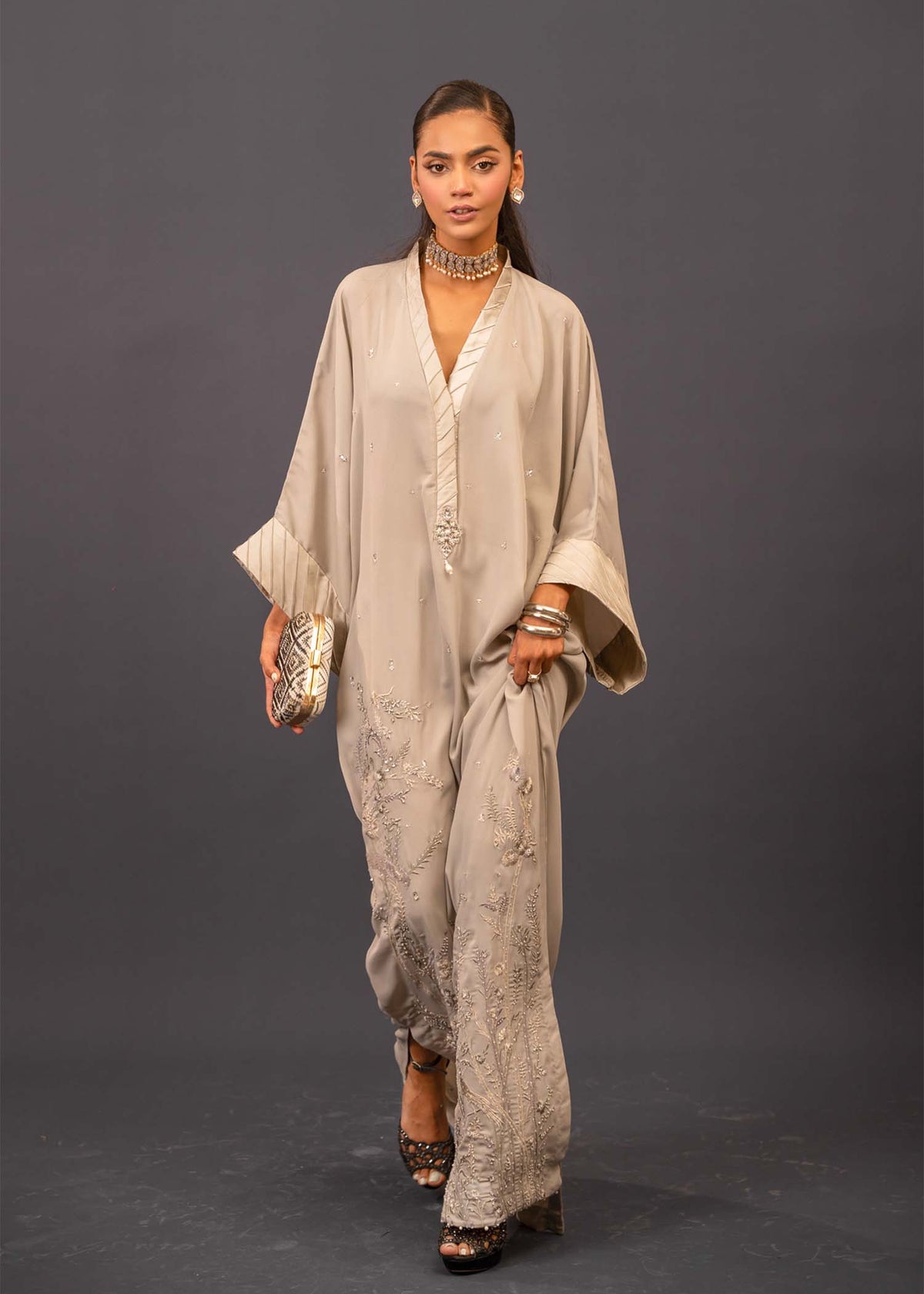 Mahgul | Emerald Hill Formals | Paradise Pearl by Mahgul - Designer Dress - Type: Ladies Clothes - Available at Libayah - 100% Original