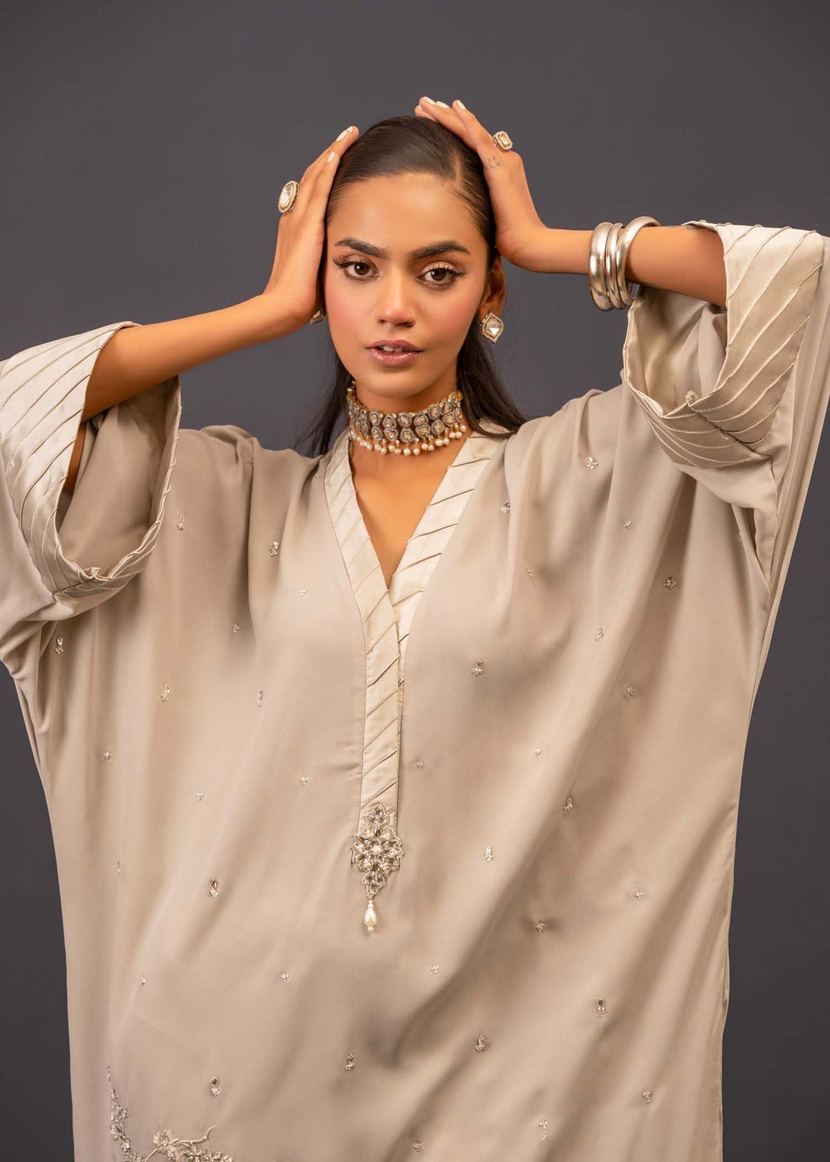 Mahgul | Emerald Hill Formals | Paradise Pearl by Mahgul - Designer Dress - Type: Ladies Clothes - Available at Libayah - 100% Original