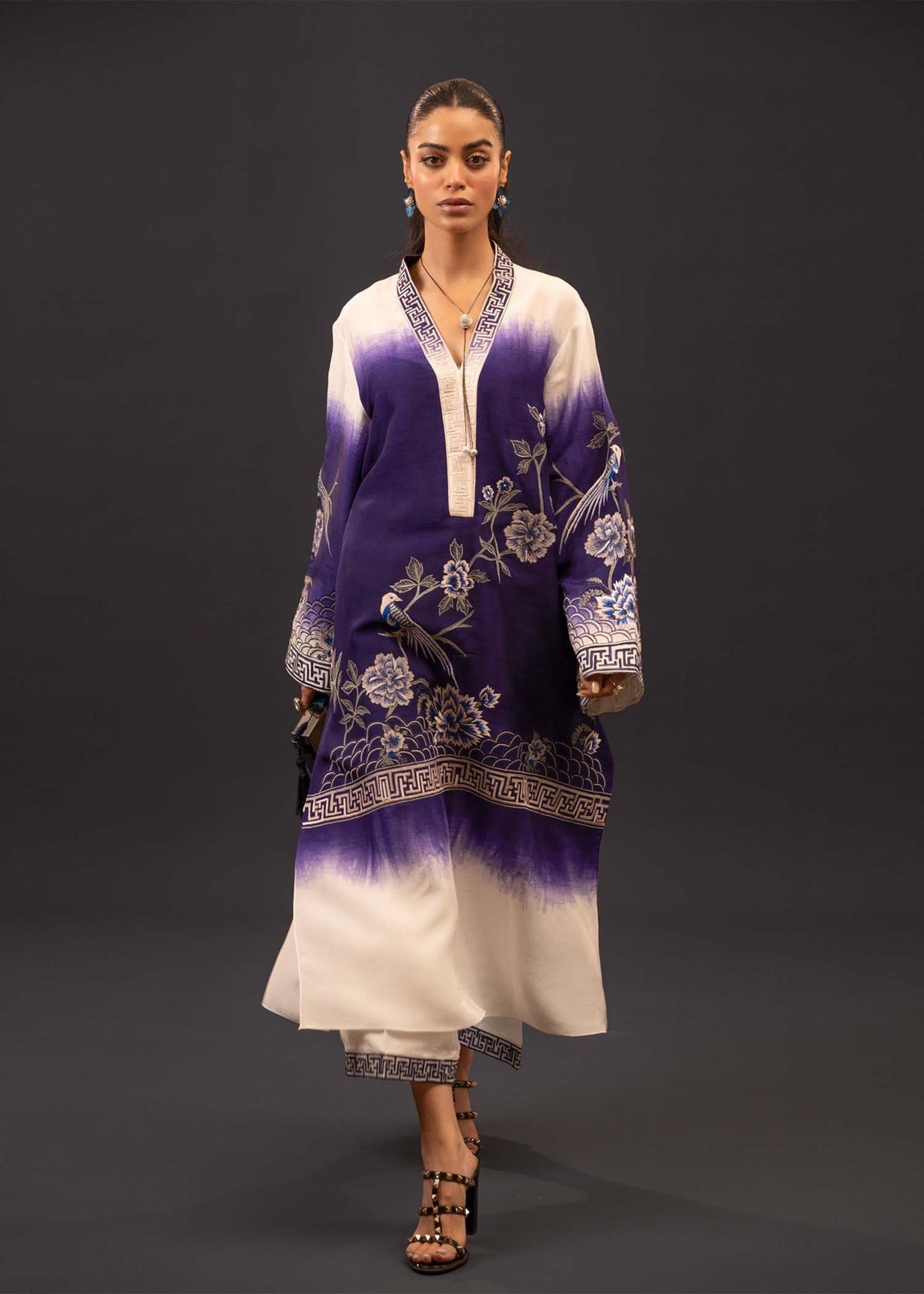 Mahgul | Emerald Hill Formals | Floral Ink by Mahgul - Designer Dress - Type: Ladies Clothes - Available at Libayah - 100% Original