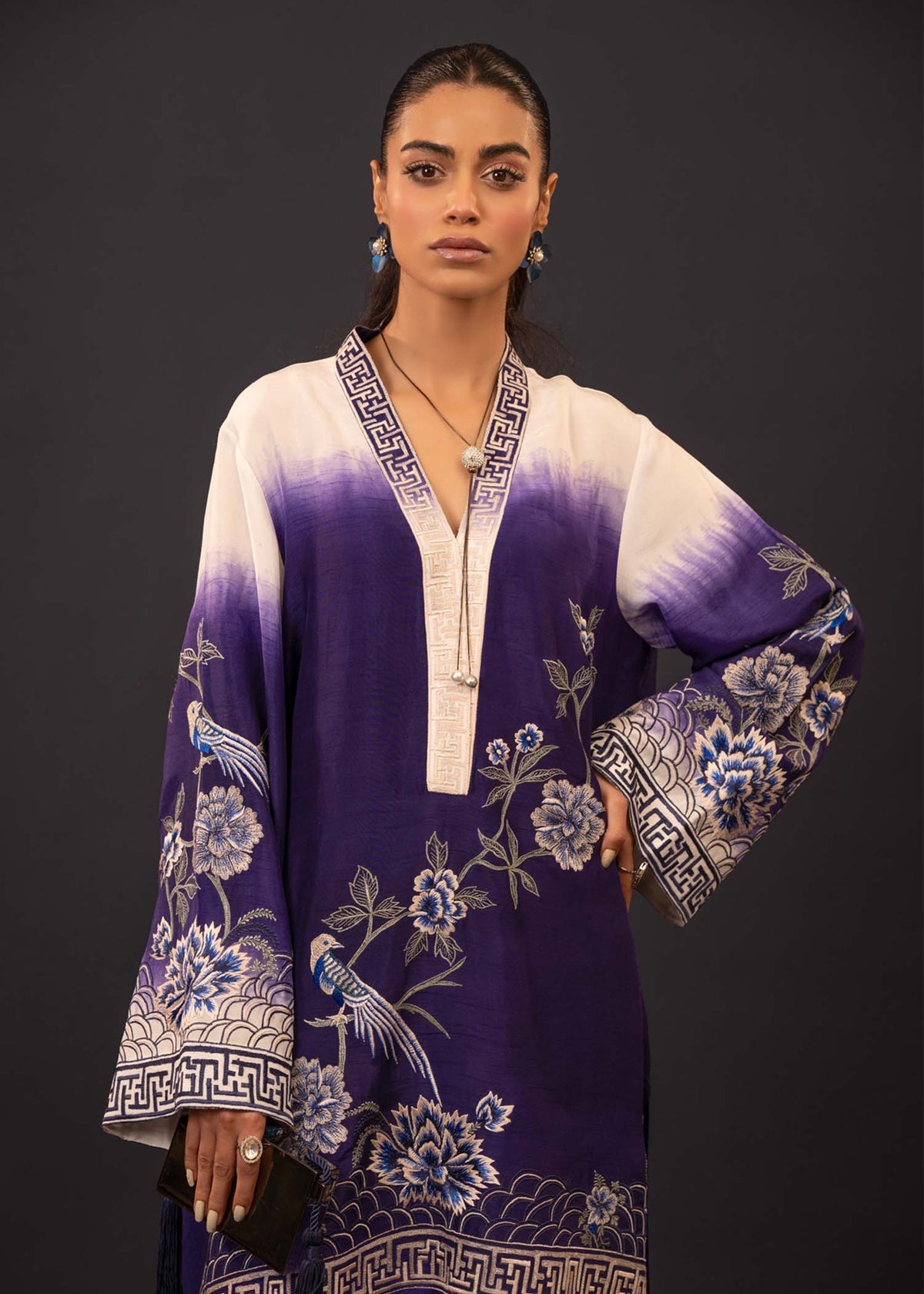 Mahgul | Emerald Hill Formals | Floral Ink by Mahgul - Designer Dress - Type: Ladies Clothes - Available at Libayah - 100% Original