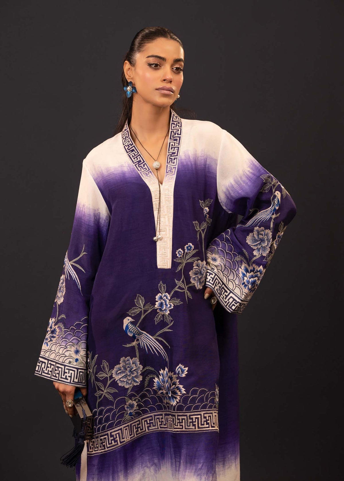 Mahgul | Emerald Hill Formals | Floral Ink by Mahgul - Designer Dress - Type: Ladies Clothes - Available at Libayah - 100% Original