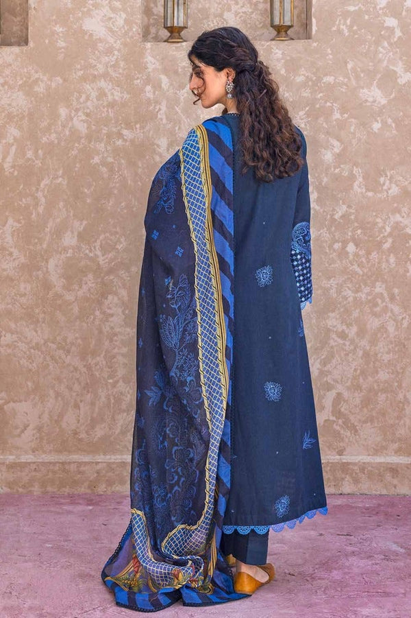 Gul Ahmed | Winter Collection 24 | Cotton Net Dupatta CN-32040 by Gul Ahmed - Designer Dress - Type: Ladies Clothes - Available at Libayah - 100% Original