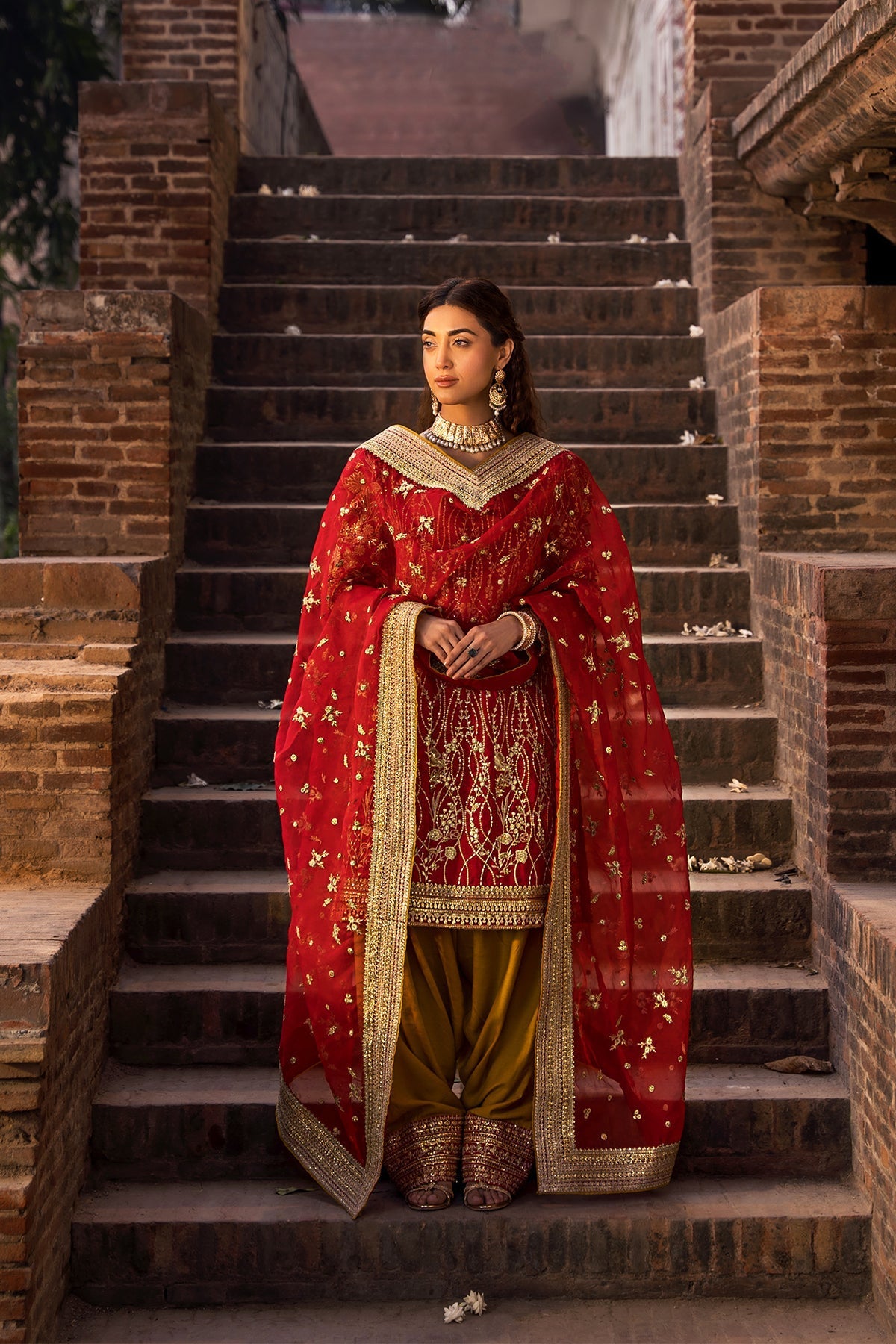 Erum Khan | Shezadian Luxe Formals | CHAND BAI by Erum Khan - Designer Dress - Type: Ladies Clothes - Available at Libayah - 100% Original