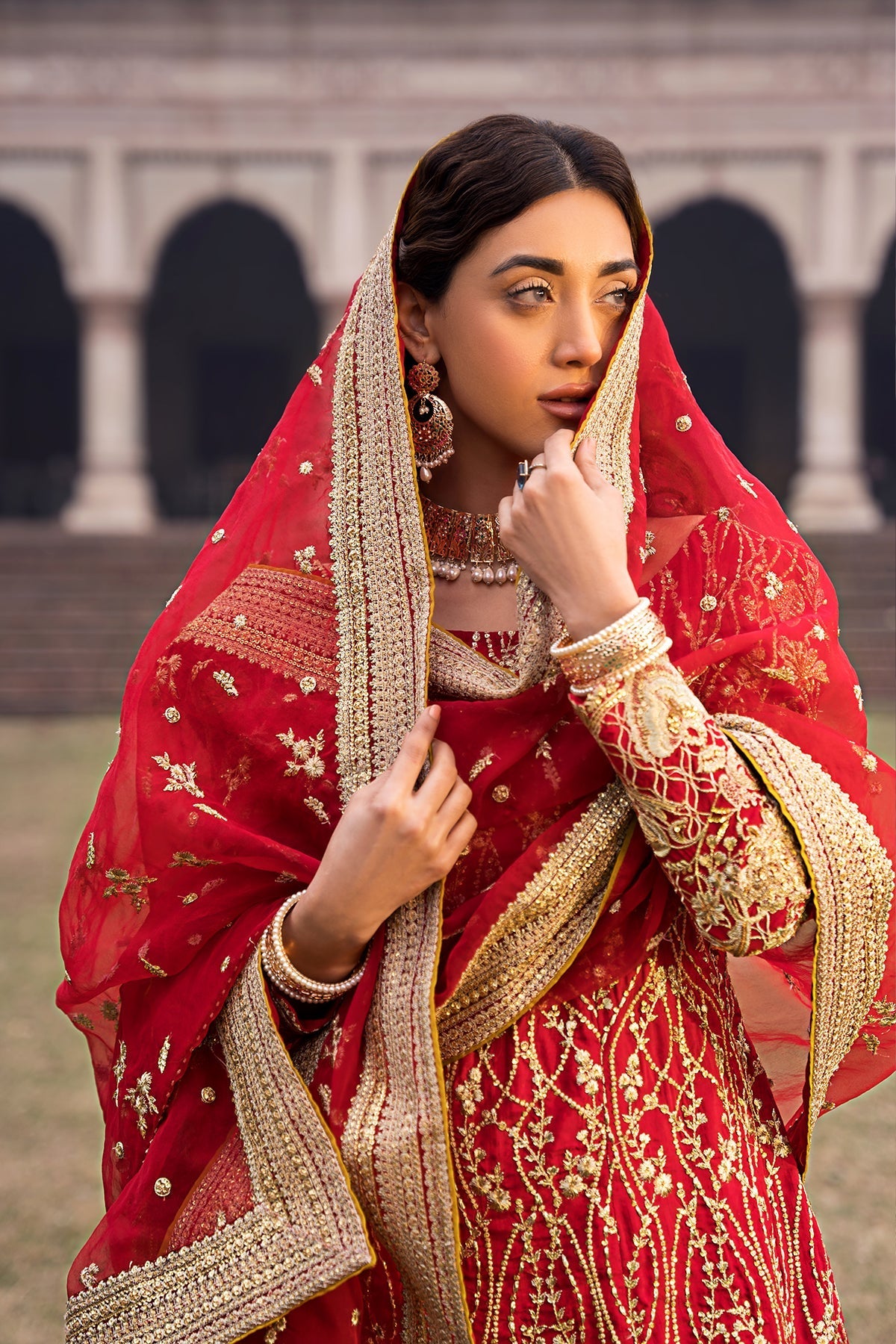 Erum Khan | Shezadian Luxe Formals | CHAND BAI by Erum Khan - Designer Dress - Type: Ladies Clothes - Available at Libayah - 100% Original