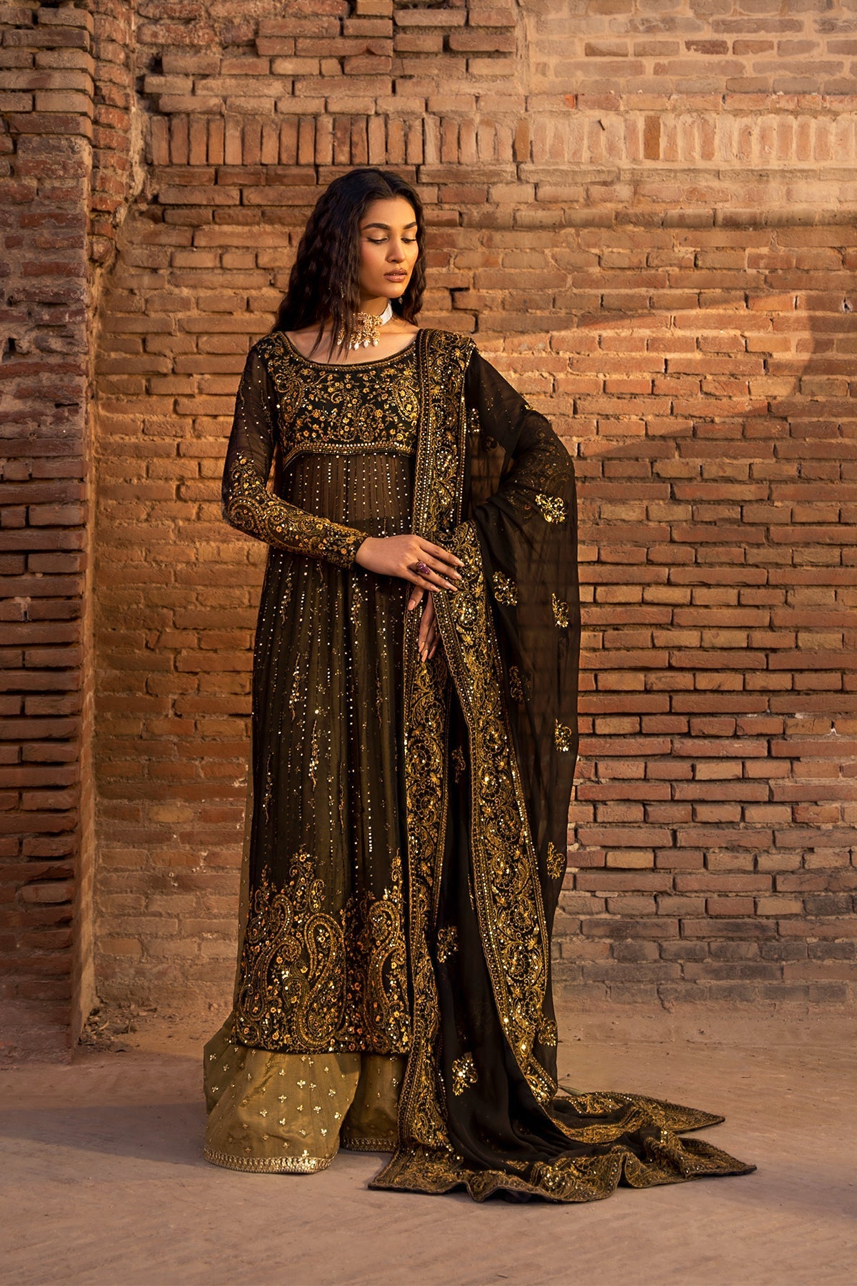 Erum Khan | Shezadian Luxe Formals | ZEENAT by Erum Khan - Designer Dress - Type: Ladies Clothes - Available at Libayah - 100% Original