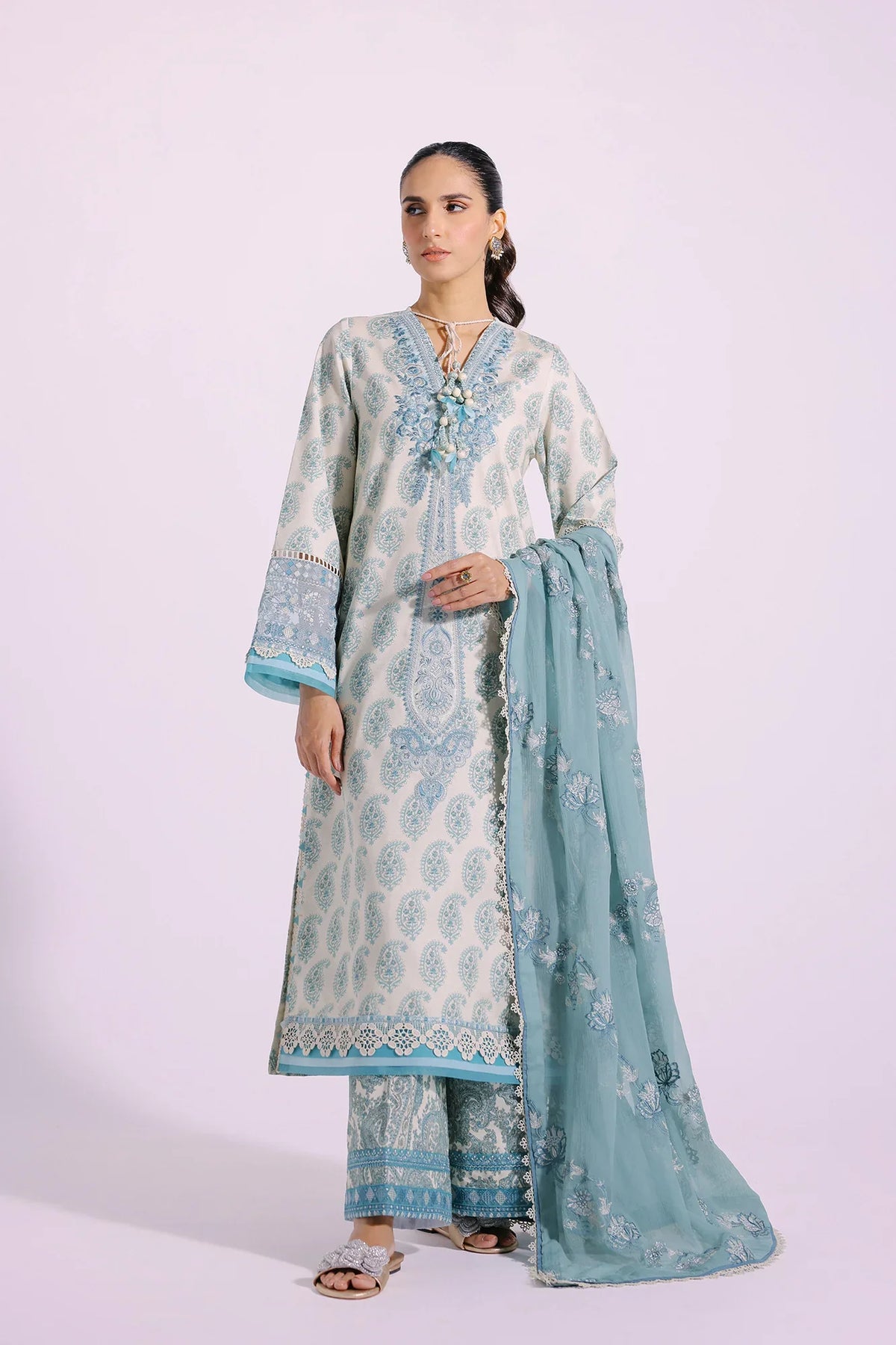 Ethnic | Rozana Collection SS 24 | E0414/203/130 by Ethnic - Designer Dress - Type: Ladies Clothes - Available at Libayah - 100% Original