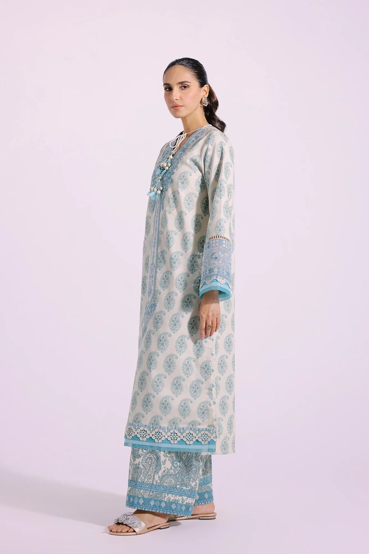 Ethnic | Rozana Collection SS 24 | E0414/203/130 by Ethnic - Designer Dress - Type: Ladies Clothes - Available at Libayah - 100% Original
