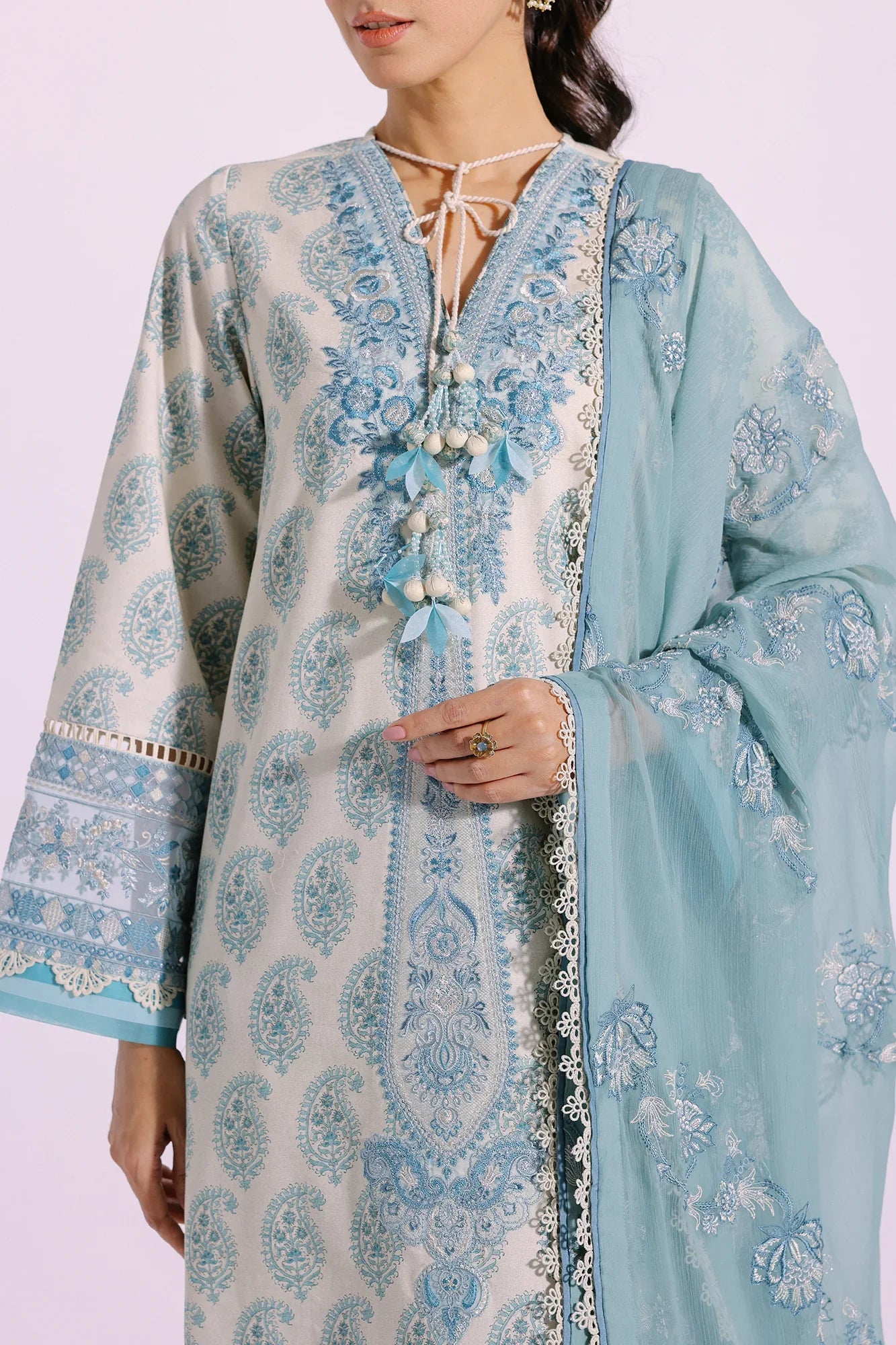 Ethnic | Rozana Collection SS 24 | E0414/203/130 by Ethnic - Designer Dress - Type: Ladies Clothes - Available at Libayah - 100% Original