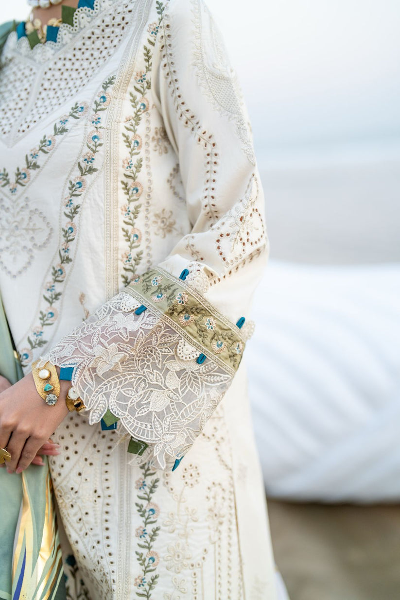 Aabyaan | Saagar Luxury Lawn 25 | ARSIN (AS-04) by Aabyaan - Designer Dress - Type: Ladies Clothes - Available at Libayah - 100% Original