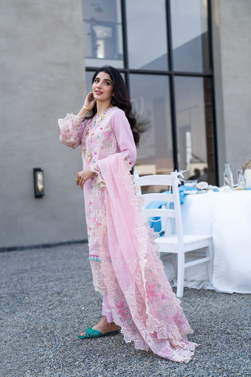 Aabyaan | Saagar Luxury Lawn 25 | RAQS (AS-02) by Aabyaan - Designer Dress - Type: Ladies Clothes - Available at Libayah - 100% Original