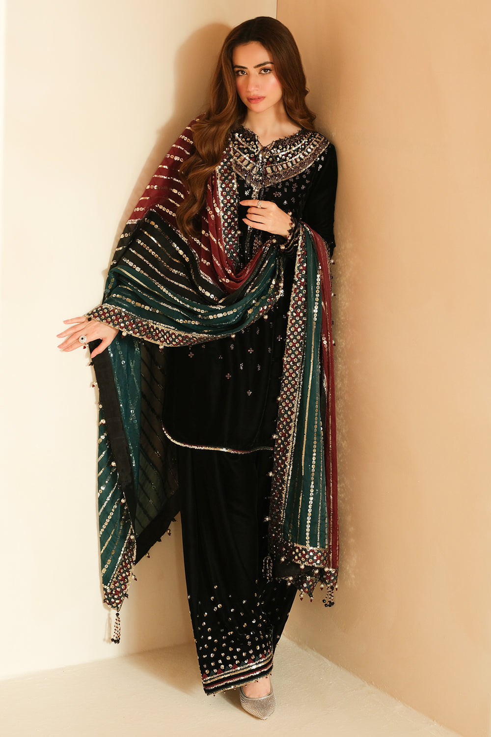 Jazmin | Velvet Edit 24 | Velvet Formal VF-2037 by Jazmin - Designer Dress - Type: Formal - Available at Libayah - 100% Original