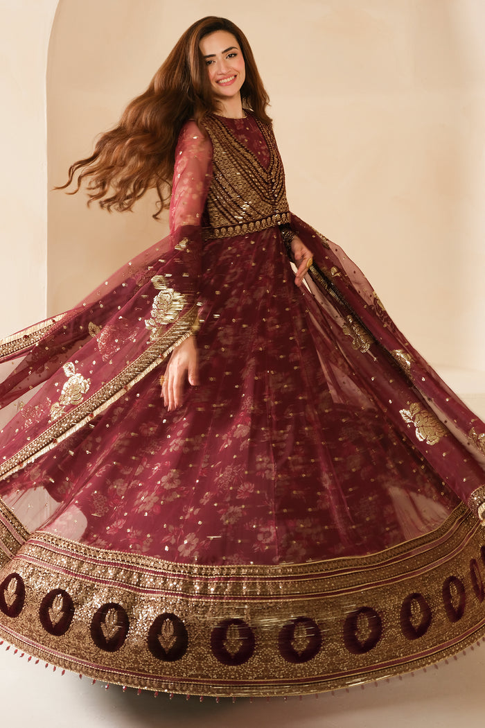 Jazmin | Velvet Edit 24 | VF-2033 by Jazmin - Designer Dress - Type: Ladies Clothes - Available at Libayah - 100% Original